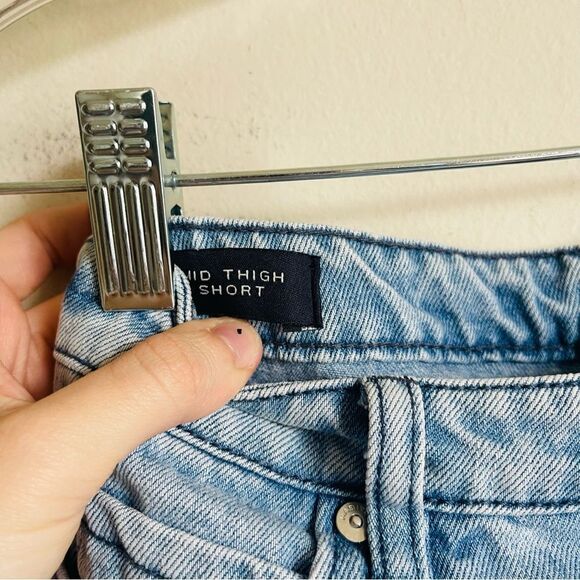 Habitual Kids Girls' Distressed Exposed Pocket Denim Short 16 - Picture 6 of 8